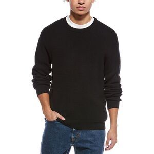 James Campbell Mens  Crewneck Sweater, Black